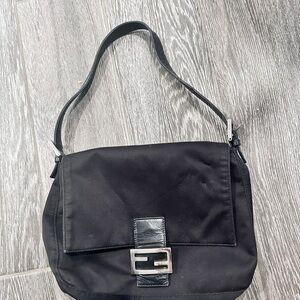 Fendi Neoprene Mamma Baguette Shoulder Bag